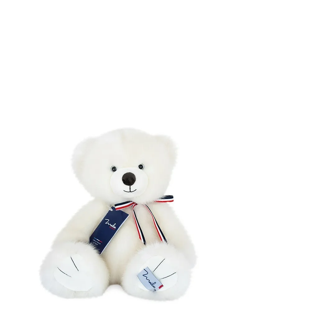 Maïlou Tradition -L'OURS FRANCAIS 35 cm - Blanc poudré Maïlou Tradition -L'OURS FRANCAIS 35 cm - Blanc poudré