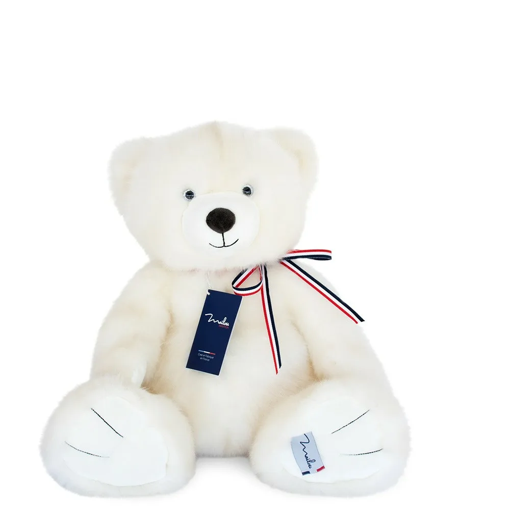Maïlou Tradition -L'OURS FRANCAIS 50 cm - Blanc poudré Maïlou Tradition -L'OURS FRANCAIS 50 cm - Blanc poudré