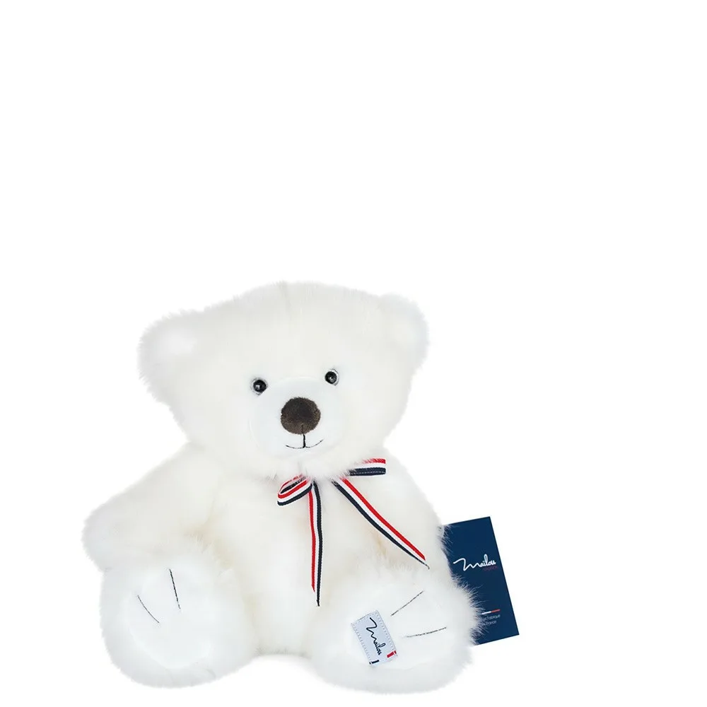 Mailou Tradition - L'OURS FRANCAIS 35 cm - Blanc neige Mailou Tradition - L'OURS FRANCAIS 35 cm - Blanc neige