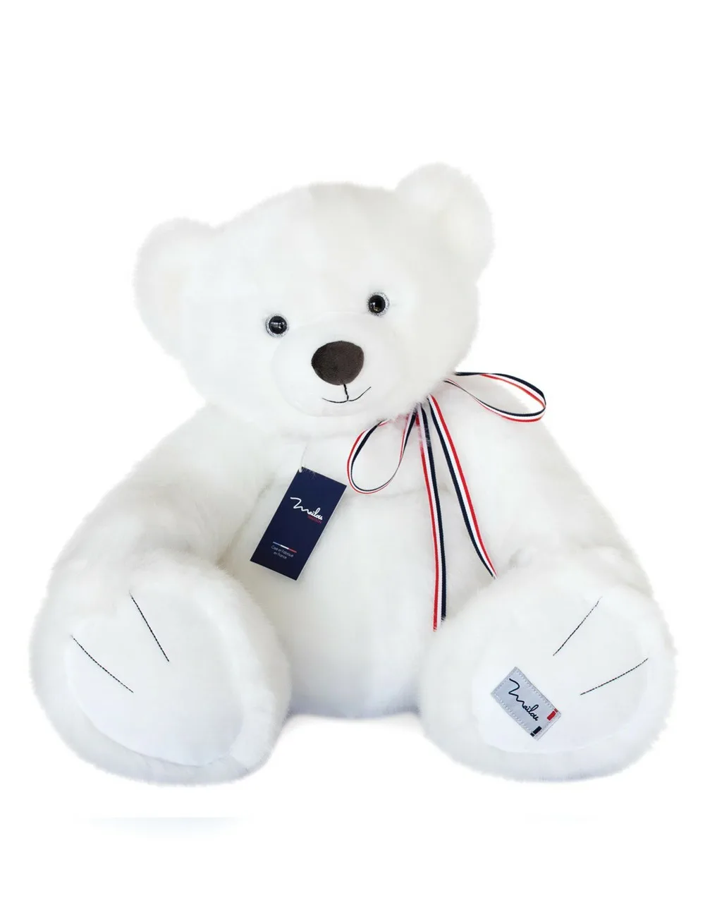 Mailou Tradition - L'OURS FRANCAIS 65 cm - Blanc neige Mailou Tradition - L'OURS FRANCAIS 65 cm - Blanc neige